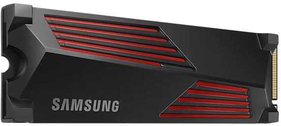 Vidinė atmintis SSD Samsung 990 PRO with Heatsink/1TB/M.2/PCIE/NVMe|MLC/Rašymo greitis 6900 MBytes/sec/Skaitymo greitis 7450 MBytes/sec/2.3mm/TBW 600 TB/MTBF 1500000 hours/MZ-V9P1T0CW