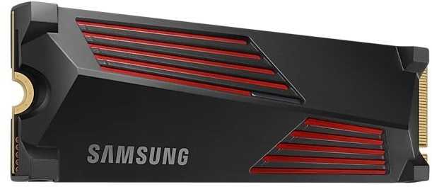 Kietasis diskas SSD SAMSUNG 990 PRO with Heatsink, 4TB, M.2, PCIe Gen4, NVMe, TLC, Rašymo greitis 6900 MBytes/sec, Skaitymo greitis 7450 MBytes/sec, TBW 2400 TB, MTBF 1500000 hours, MZ-V9P4T0CW