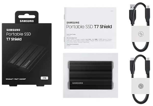 Išorinis kietasis diskas SSD SAMSUNG T7/1TB/USB 3.2/Rašymo greitis 1000 MBytes/sec/Skaitymo greitis 1050 MBytes/sec/MU-PE1T0S/EU