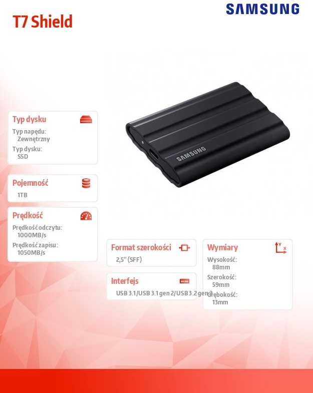 Išorinis kietasis diskas SSD SAMSUNG T7/1TB/USB 3.2/Rašymo greitis 1000 MBytes/sec/Skaitymo greitis 1050 MBytes/sec/MU-PE1T0S/EU