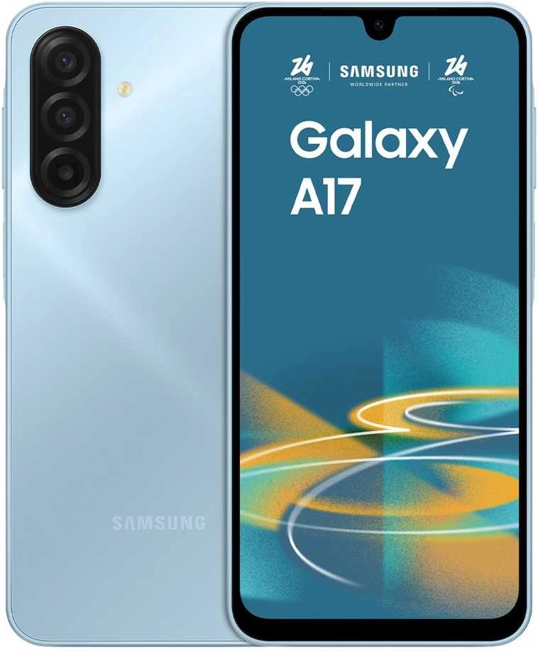 Samsung Galaxy A17 17 cm (6.7″) Hibridinis lizdas dviem SIM kortelėms 4G C tipo USB 4 GB 128 GB 5000 mAh Šviesiai mėlyna