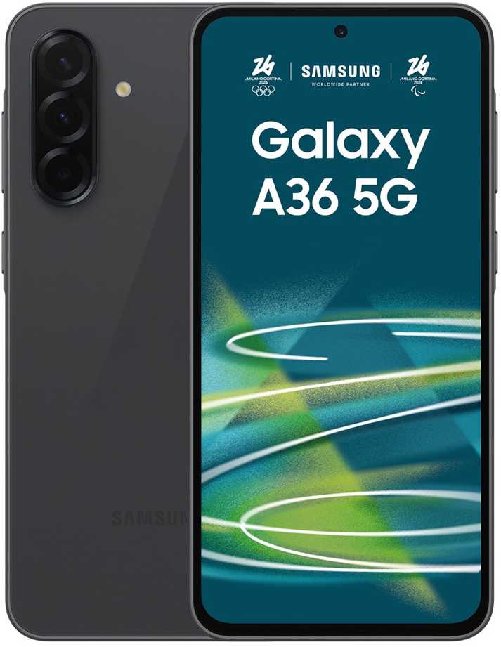 Išmanuais telefonas Samsung Galaxy A36 A366 5G Dual Sim 6GB RAM 128GB Enterprise Edition – Juodas