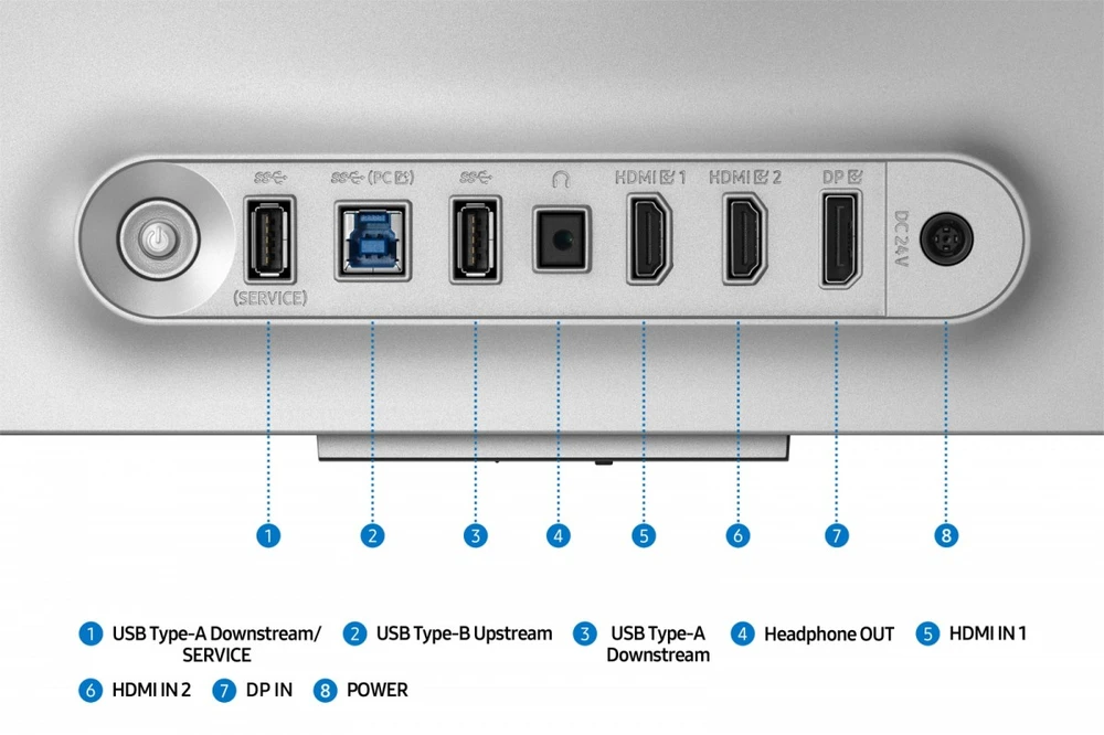 Samsung Monitorius 32 cale odyssey g8 oled 3940x2160 uhd 16:9 2xhdmi 1xdp 2xusb 3.2 0,03ms 240hz has+piv płaski 3yd2d (ls32fg816suxen)