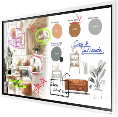 Monitorius SAMSUNG FLIP PRO DIGITAL FLIPBOARD, WM55F-X, 55" UHD, REAR (HDMI IN/OUT, TOUCH OUT, USB 3.0, LAN, AUDIO), WIFI WPA2 ENTERPRISE, BLUETOOTH, RS-232, TIZEN 9 (8GB RAM/64GB STORAGE) SOC, SPEAKERS (2X15W), 400X400 VESA, Baltas GRAY