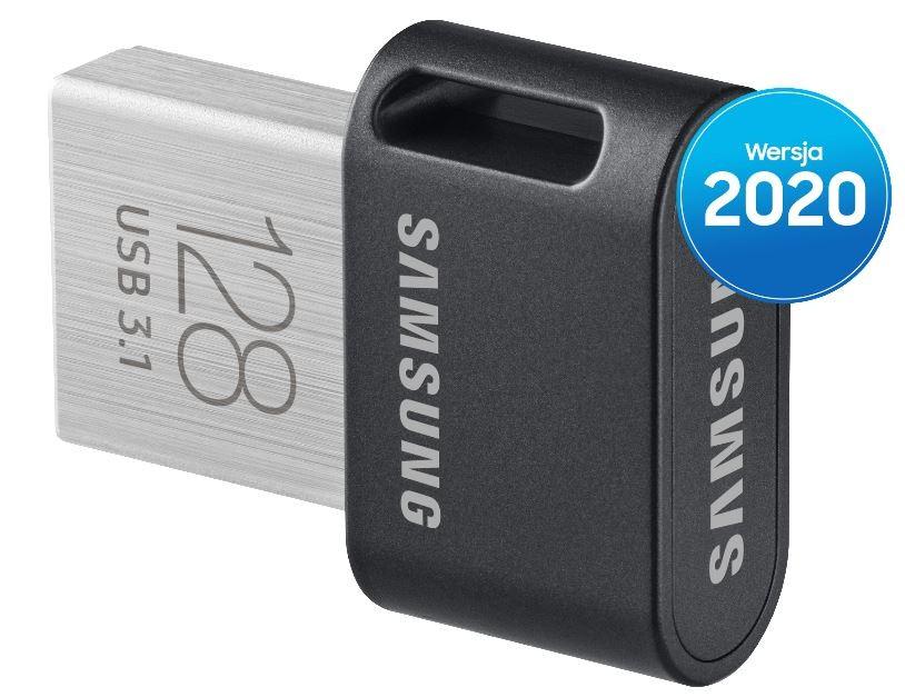 USB laikmena Samsung FIT Plus, 128 GB, Juodos spalvos