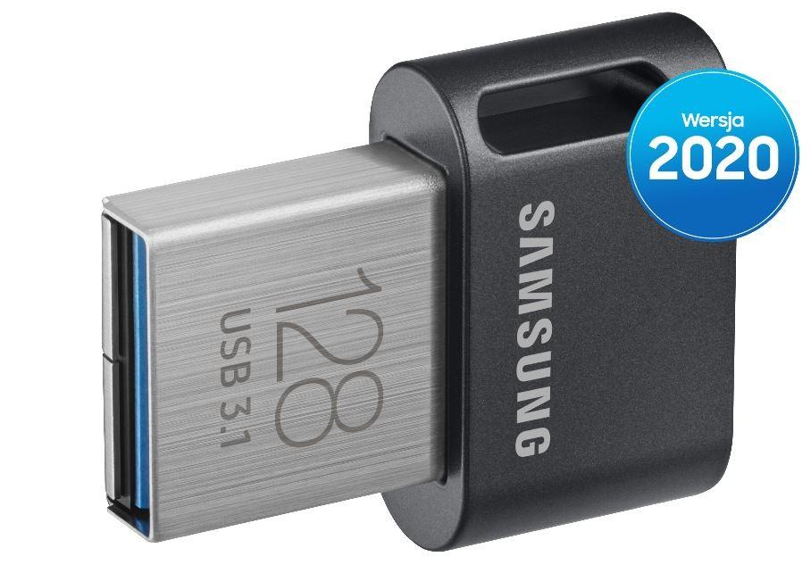 USB laikmena Samsung FIT Plus, 128 GB, Juodos spalvos