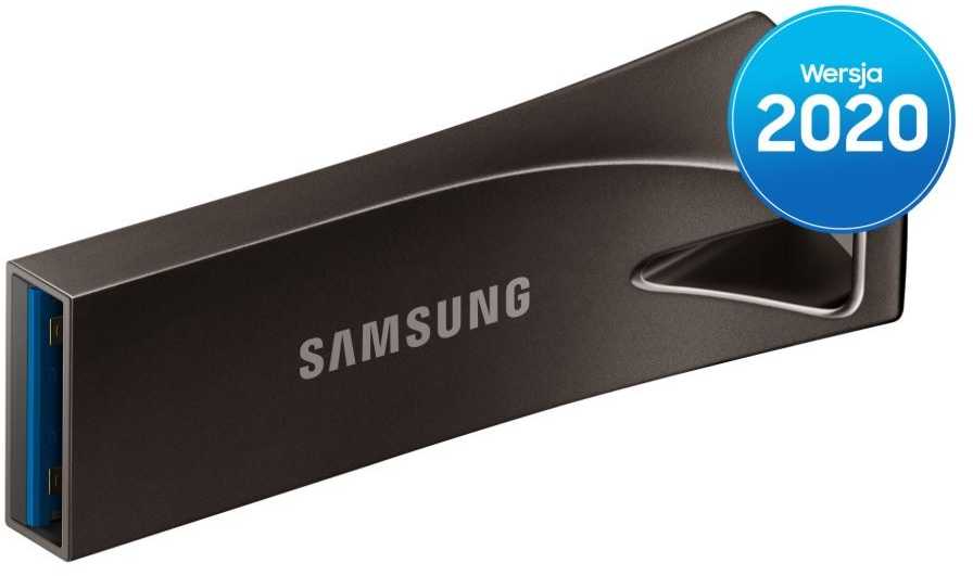 USB laikmena Samsung BAR Plus, 256 GB, Juodos spalvos