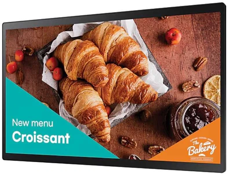 Samsung Profesionalus monitorius qb24c-t 24 colių matinis, jutiklinis 16h/7 250(cd/m2) 1920x1080(fhd) s10 grotuvas(tizen7, vxt ready) wifi/bt 3 metai d2d (lh24qbrbbgcxen)