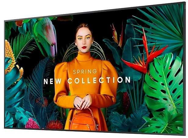 Monitorius Samsung qb43c płaski panel digital signage 109,2 cm (43") lcd wi-fi 350 cd/m2 4k ultra hd juoda procesor įmontuotas tizen 7.0 16/7
