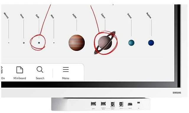 Monitorius Samsung flip pro wm55b