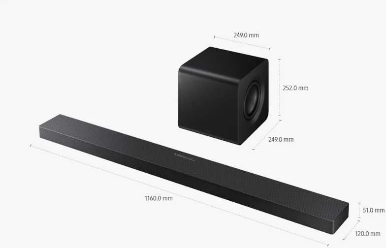 Namų kino sistema Samsung garso Sistema – soundbar HW-QS700F/EN