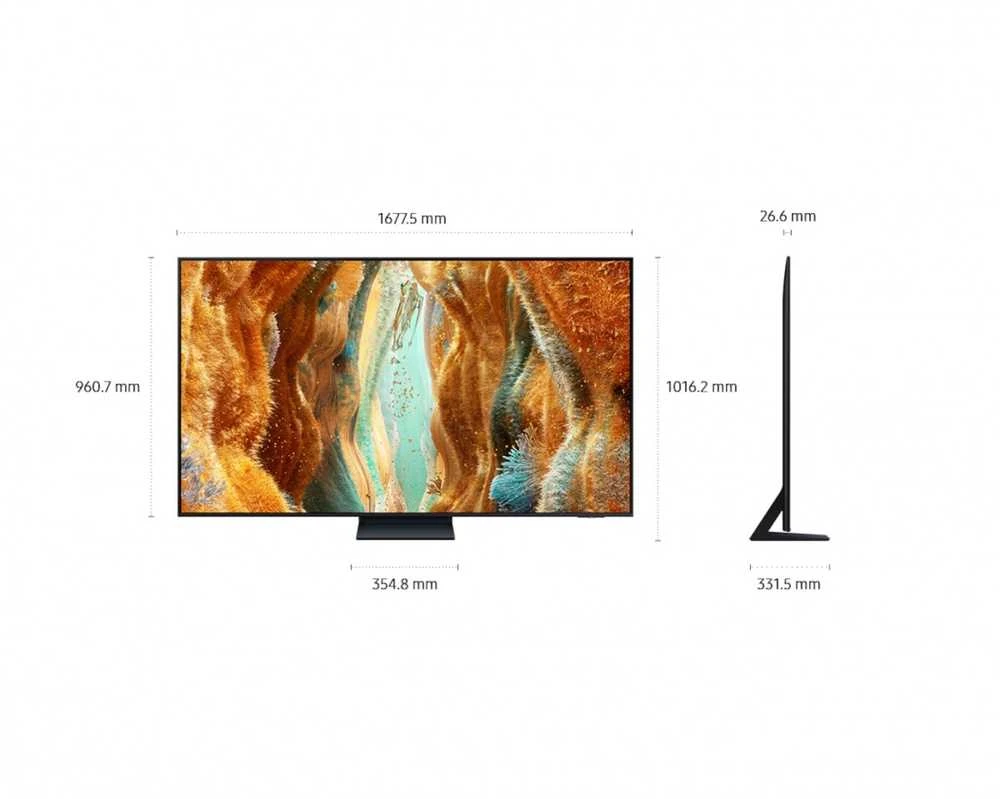 Samsung QE75QN77FATXXH NEO QLED 75'' 4K Ultra HD 144 Hz Tizen Q-Symphony Juodas televizorius