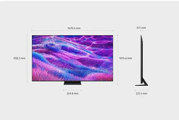 Televizorius Samsung QN80 QE75QN80FAUXXH MiniLED 2025 m. modelis