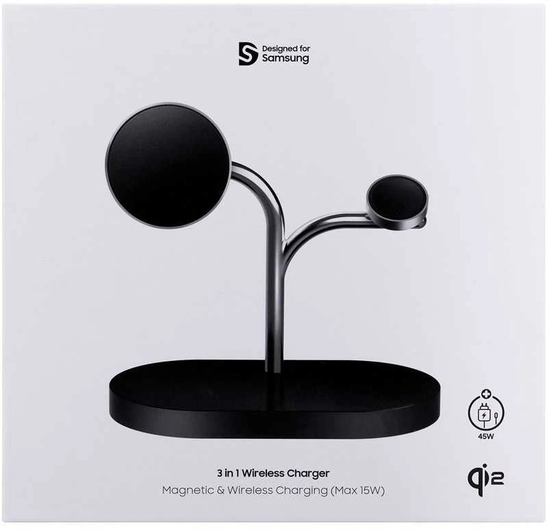 PWU024WIABW Samsung Wireless Charger (3-in-1), Juodas