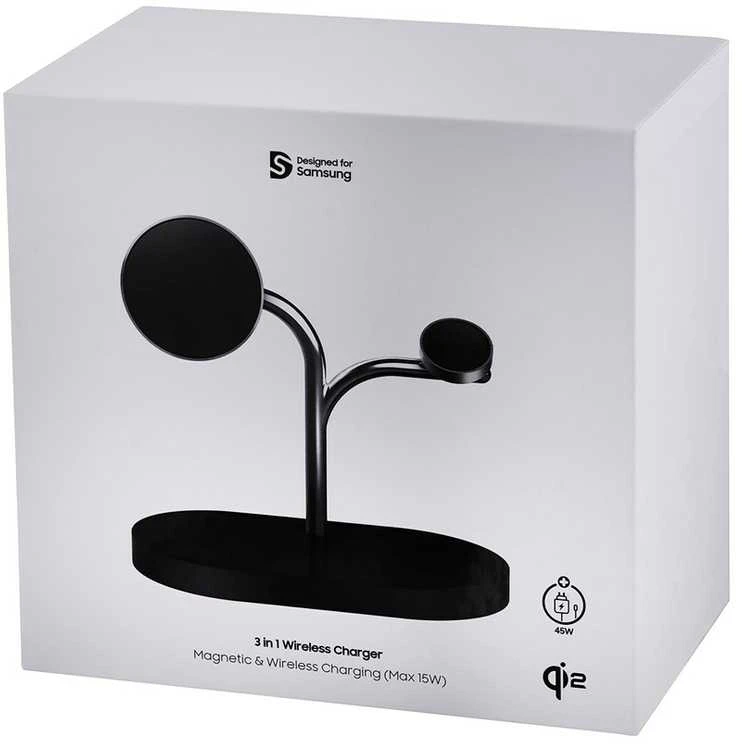 PWU024WIABW Samsung Wireless Charger (3-in-1), Juodas