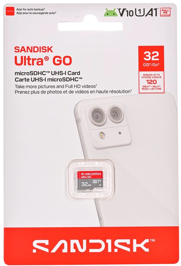 Atminties kortelė SanDisk Ultra GO 32 GB Micro SDHC UHS-I