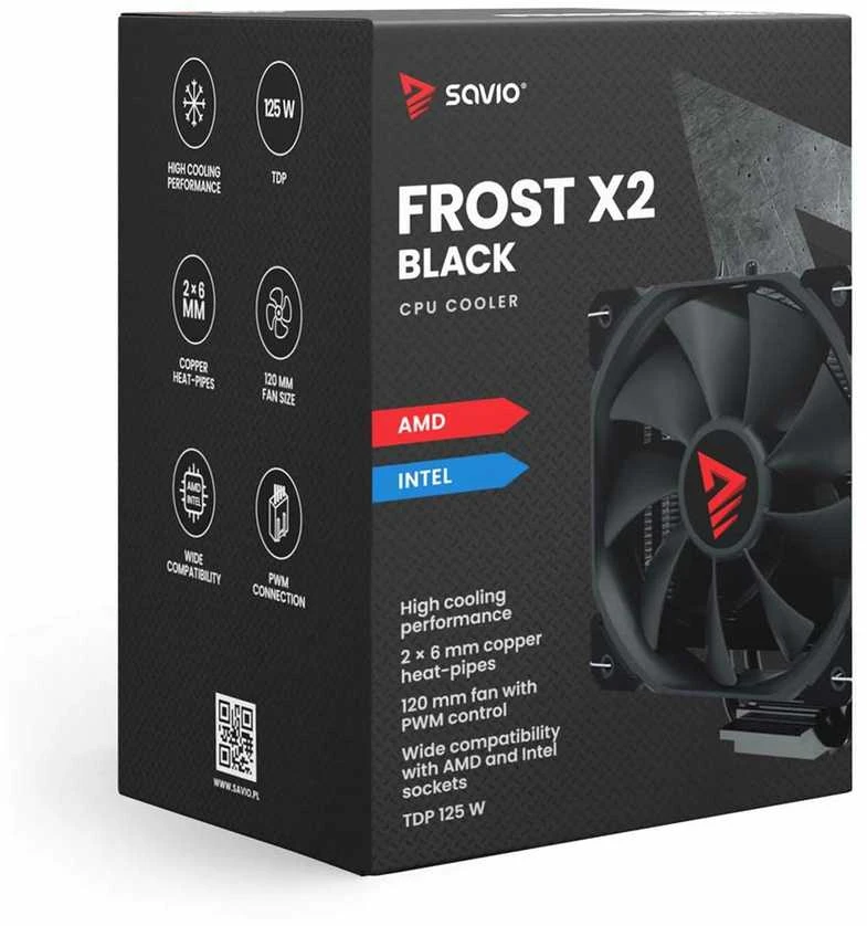 Savio procesoriaus aušinimas „Frost Juodas“ x2