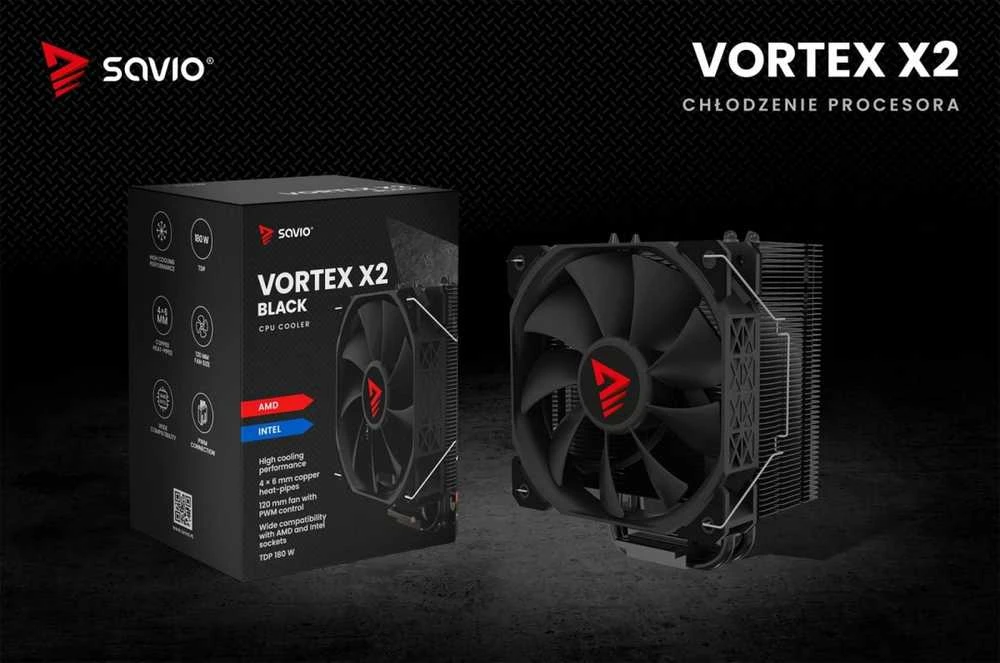 SAVIO VORTEX X2 aušintuvas su dėžute