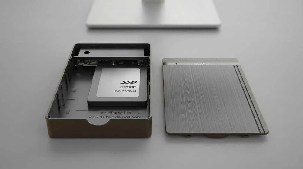 Savio Išorinio disko korpusas AK-87 SSD SATA / HDD 3,5"