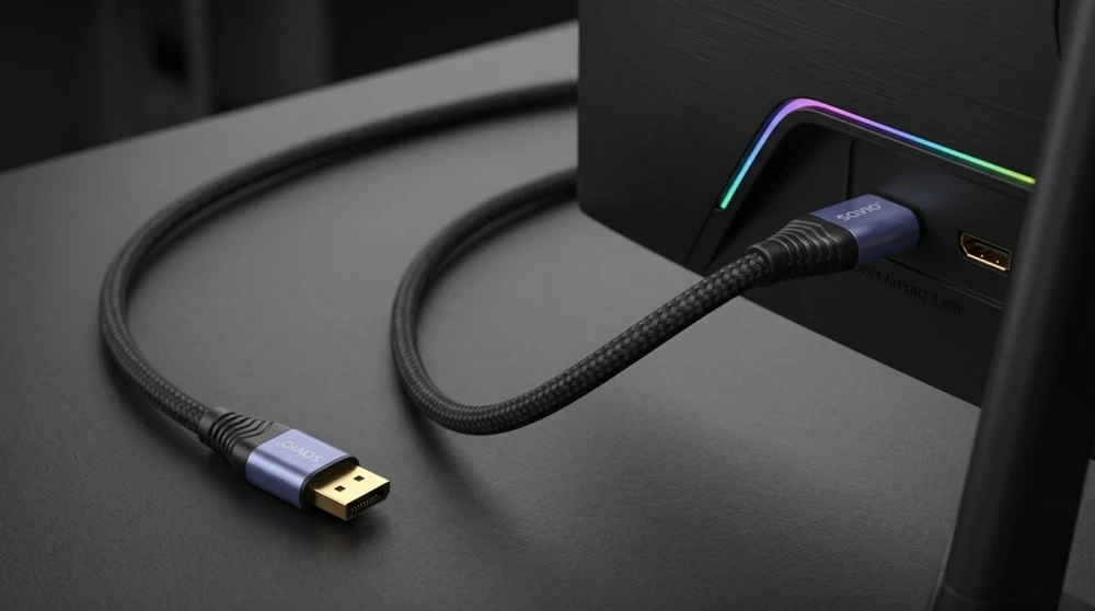 Savio CL-209 DisplayPort cable 1 m Juodas