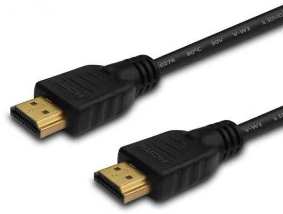 SAVIO CL-196 HDMI kabelis 3 m, juodas, auksinės jungtys, v2.0 didelės spartos, Ethernet/3D