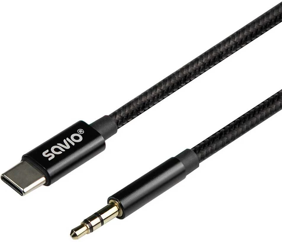 Savio Kabelis usb-c do mini-jack cl-188 2m