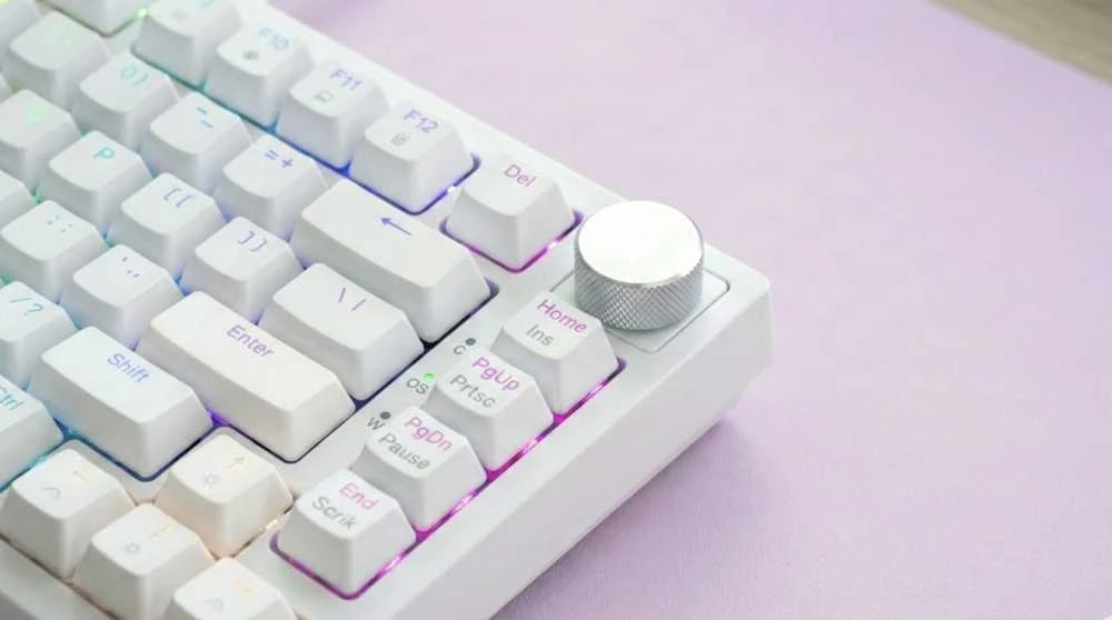 Savio Klaviatūra magnetyczna astral baltas outemu baltas jade magnetic rgb