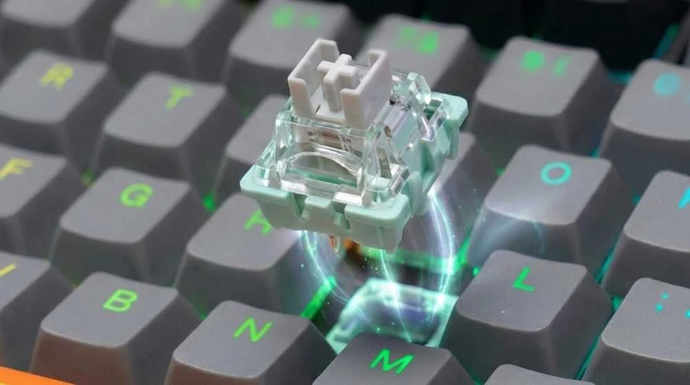Savio ASTRAL Baltas JADE 3 COLOURS klaviatūra Gaming USB QWERTY US International