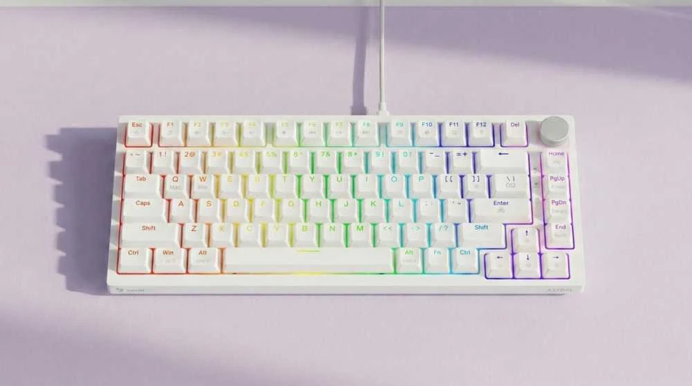 Savio Klaviatūra magnetyczna astral baltas outemu baltas jade magnetic rgb