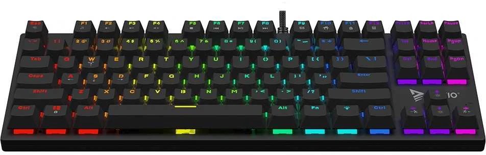 Klaviatūra žaidimams Savio Tempest X2 Outemu Brown su laidu mechaninė su pašvietimu juoda