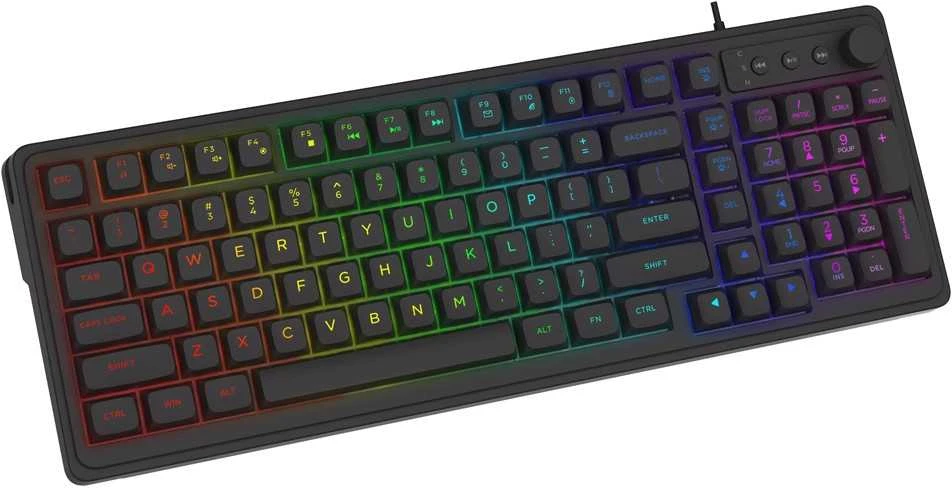 Savio klaviatūra membraninė rgb galaxis