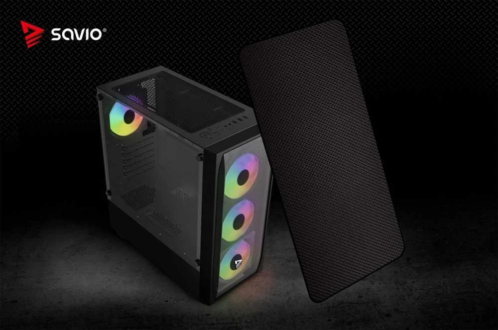 Savio Noctis Flow RGB Cube Juodas