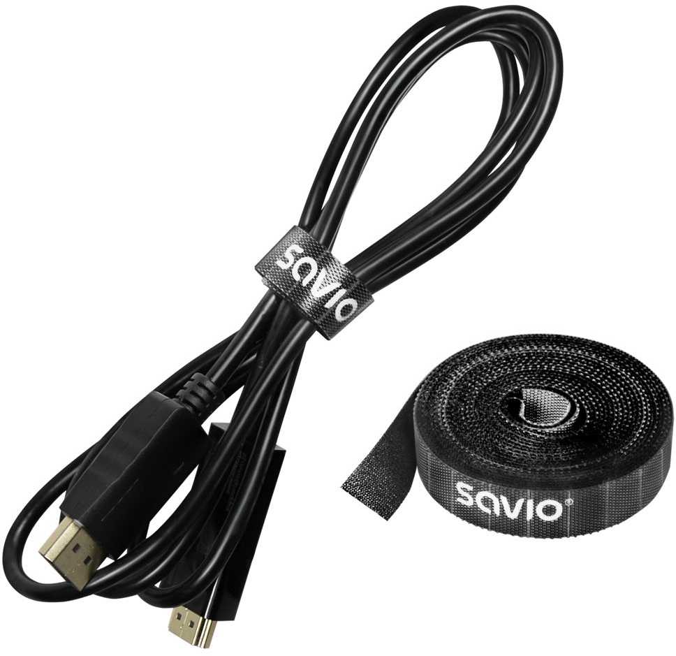 Savio Kabelių organizatorius, juosta, Velcro, 14 mm pločio, 5 m OC-06