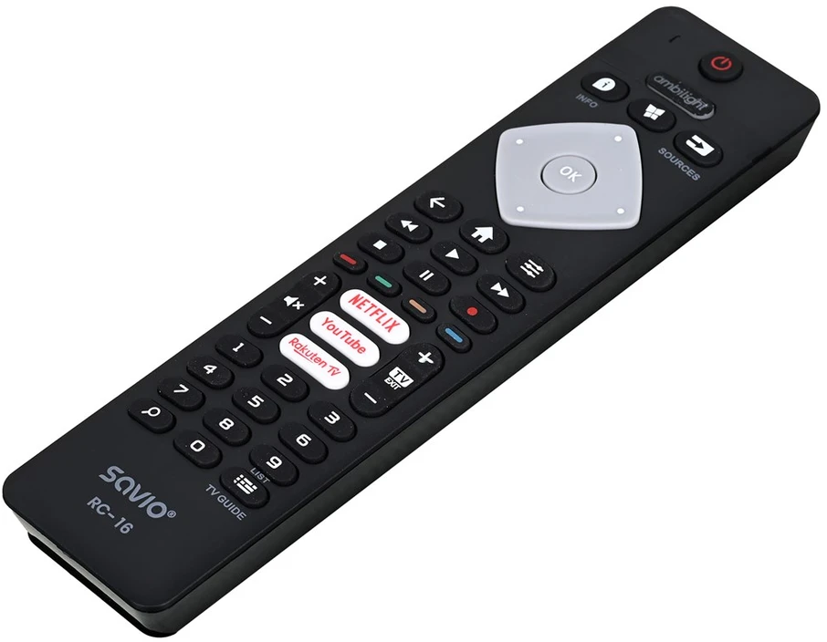 Savio universalus nuotolinio valdymo pultelis/pakeitimas Philips TV, SMART TV, RC-16