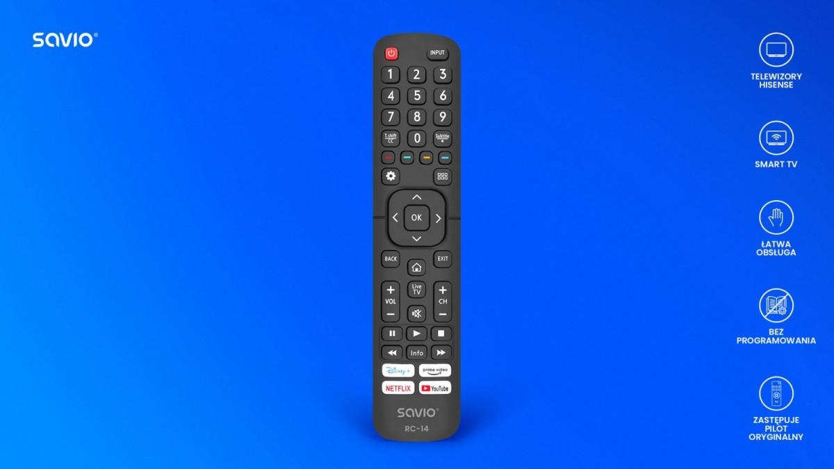 Savio RC-14 do TV Hisense - Smart TV