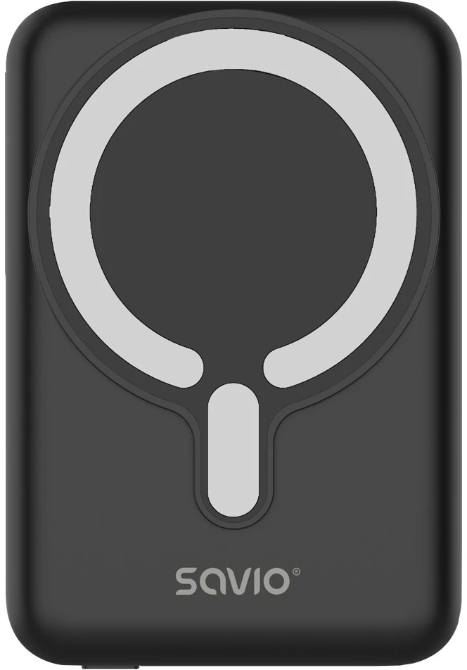 Savio POWERBANK BA-12 10000 mAh, juodas, magnetic