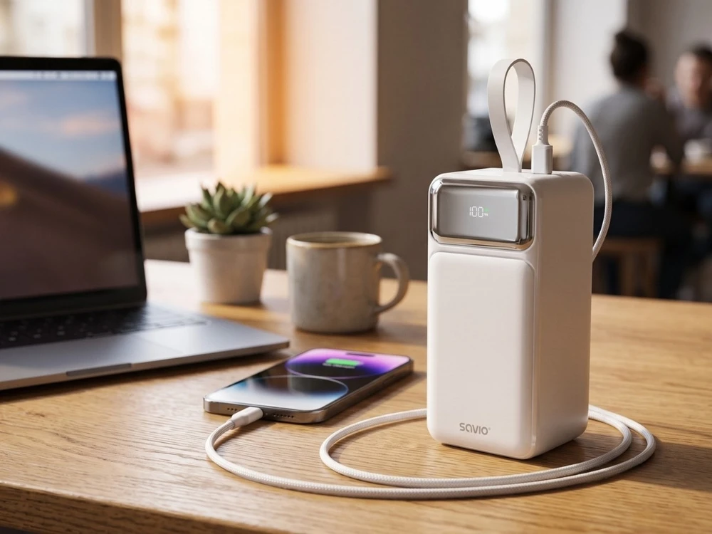 Savio BA-15 50000 mAh balta