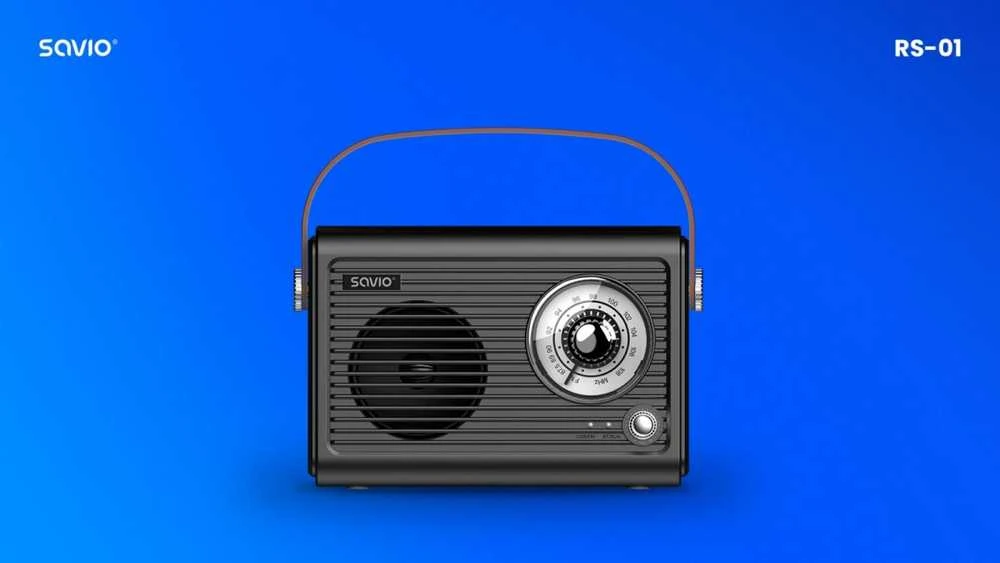 Savio RS-01 radio Portable Juodas