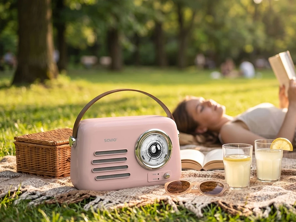 SAVIO RS-03 Portable radio, pink