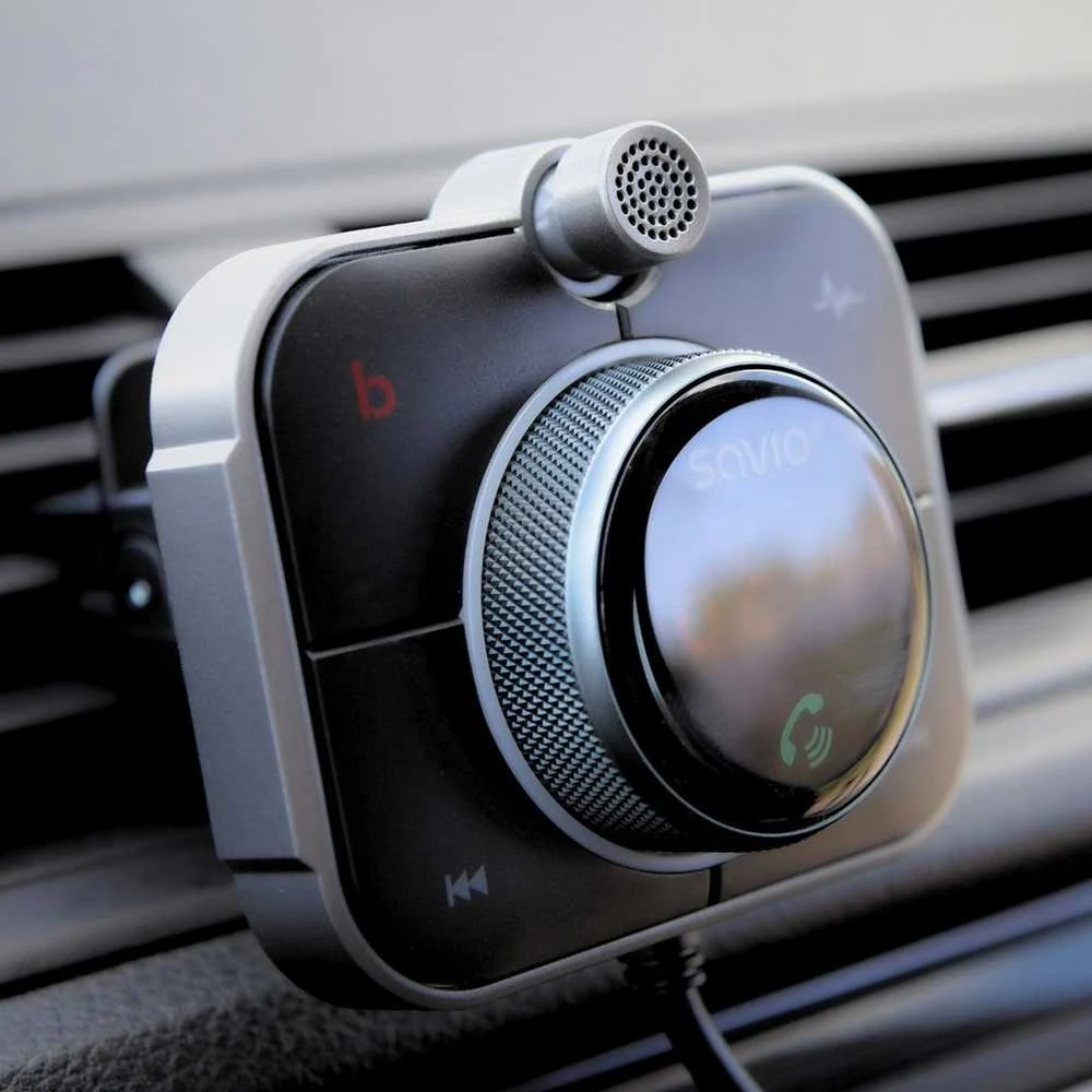 Belaidis Garso Siųstuvas - Savio TR-14 FM Bluetooth 5.0 USB PD 3.0 QuickCharge Juodas