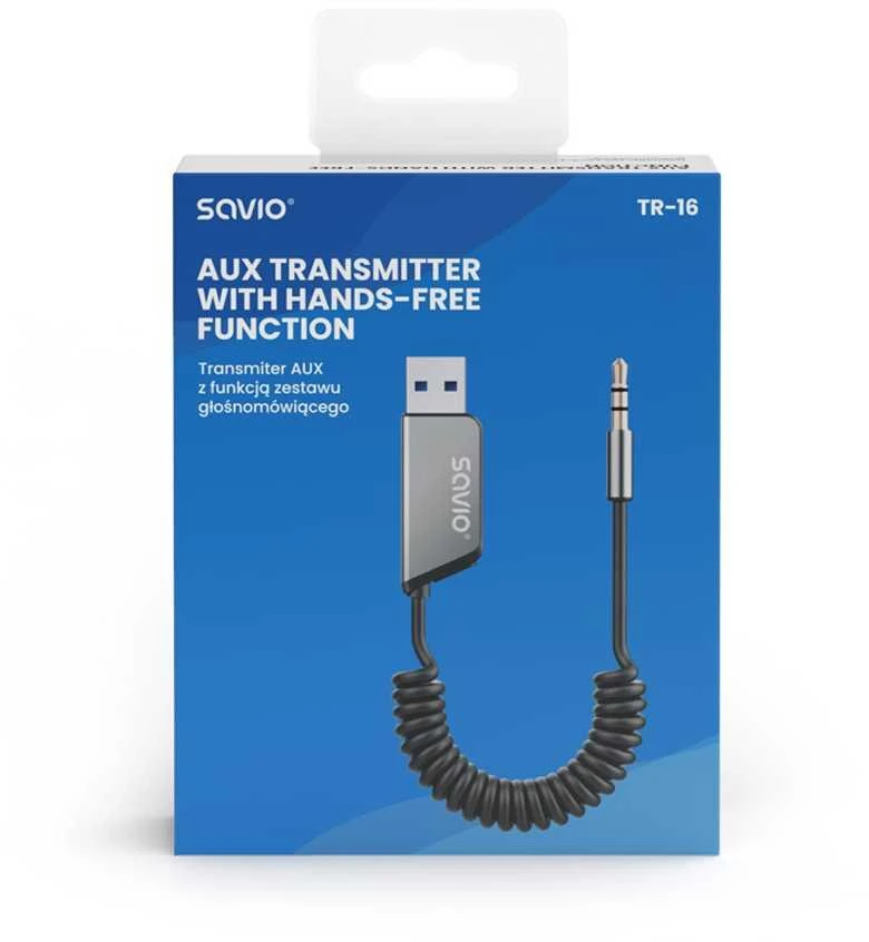 Savio aux siųstuvas, usb, bluetooth 5.3, laisvų rankų funkcija, tr-16
