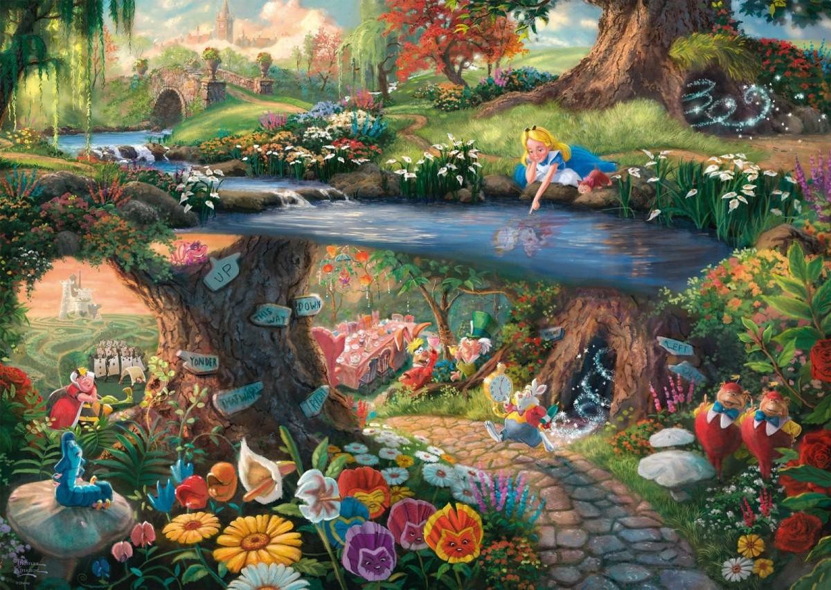 Schmidt Dėlionė 1000 vnt. - Thomas Kinkade: Alisa stebuklų šalyje aprašymas - Prekės nuotrauka