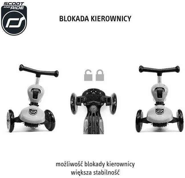 Paspirtukas - balansinis dviratukas Scoot & Ride Highwaykick 1 2in1 Peach 96353
