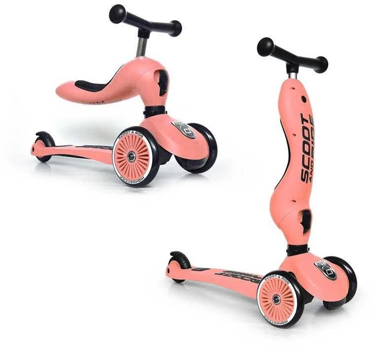 Paspirtukas - balansinis dviratukas Scoot & Ride Highwaykick 1 2in1 Peach 96353