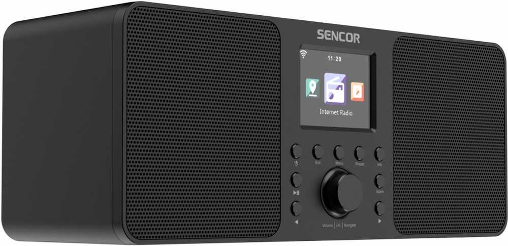 Sencor Interneto radijas 2x10w galia, wifi, fm, dab+, usb, lcd ekranas