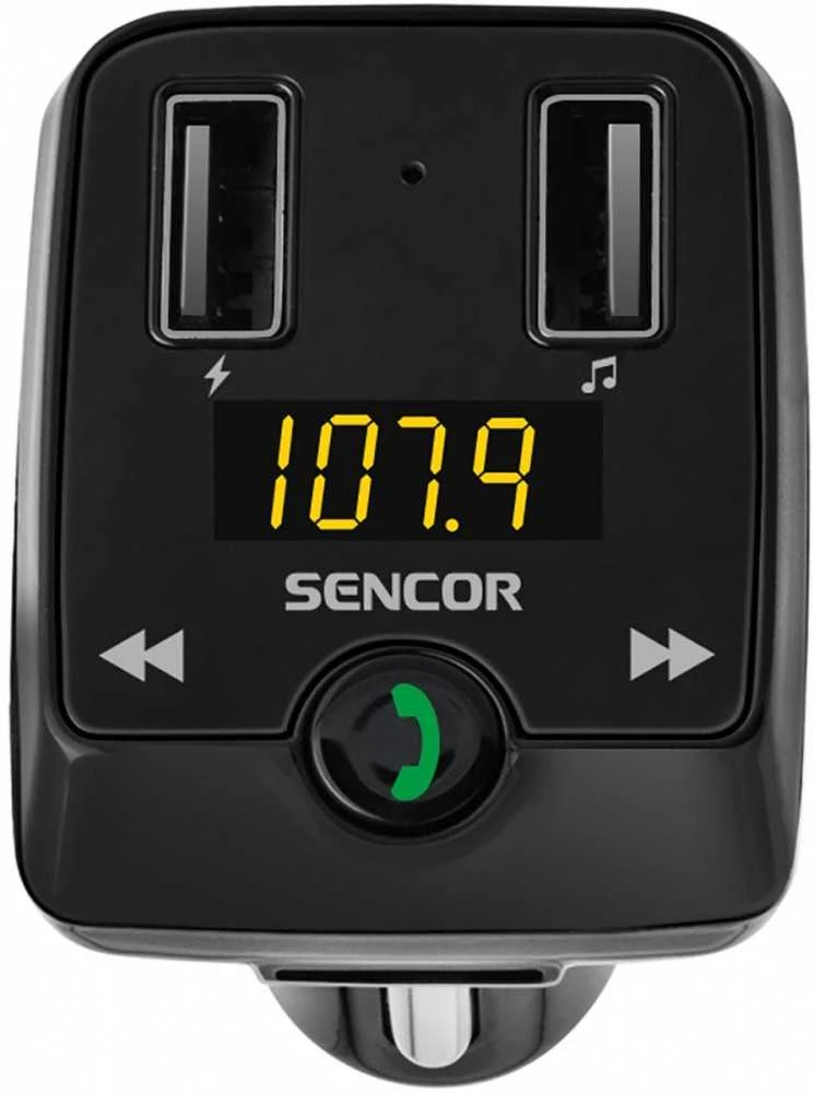 Sencor Siųstuvas fm swm 3535 bt moduliatorius bt / mp3, 2x usb, mikro tf/sd