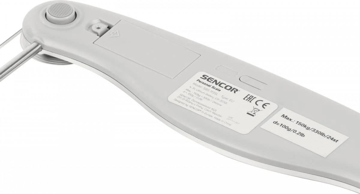 Virtuvinės svarstyklės Sencor elektroninės kūno masės svarstyklės 150kg,SBS113SL
