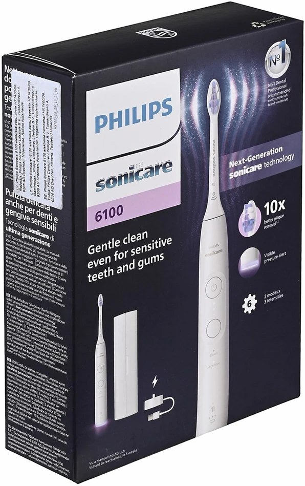 Philips Series 6100 HX7400/06 Įkraunamas dantų šepetėlis