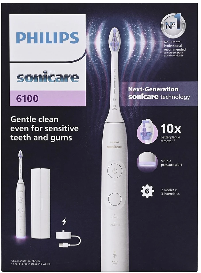Philips Series 6100 HX7400/06 Įkraunamas dantų šepetėlis