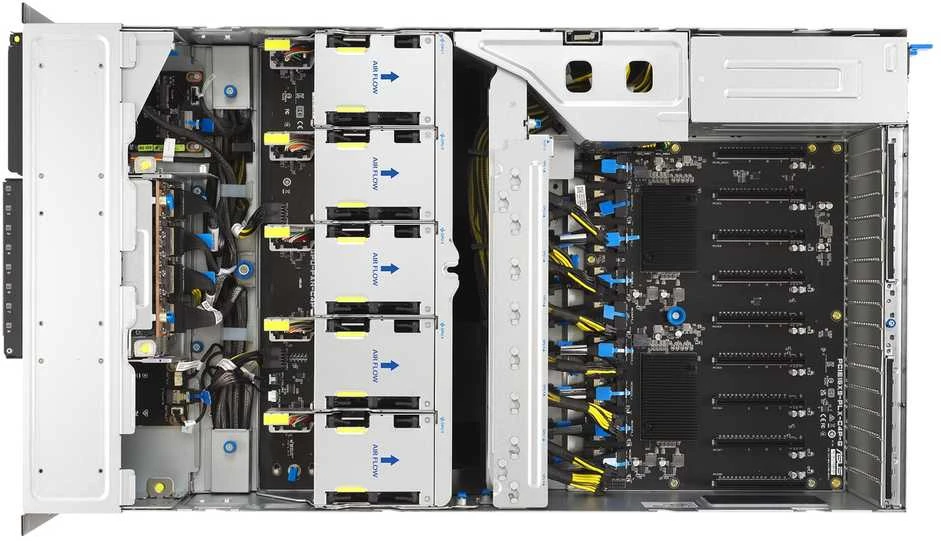 ASUS ESC8000A-E13P LGA 6096 Rack (4U) Sidabrinis, Juodas